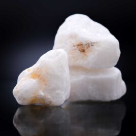 Quartz laiteux - Pierre brute de poche - Taille L