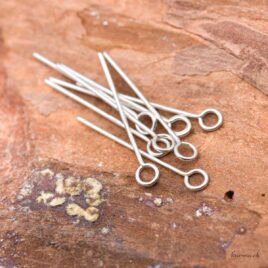 Schmuckstifte - Ringkopf - 25x0.6mm - 925 Silber