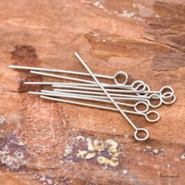 Schmuckstäbe - Ringkopf - 30x0.6mm - Silber 925