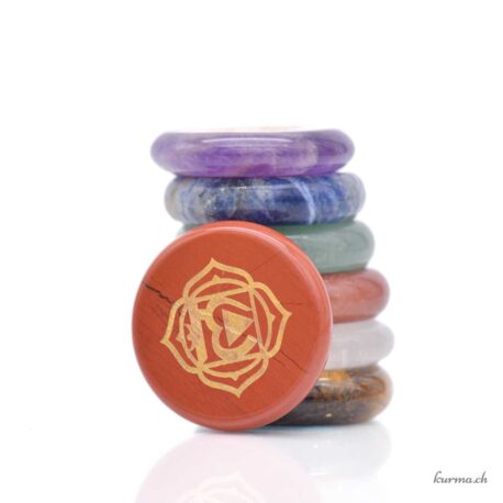 Steinscheibe Sortiment 7 Chakras