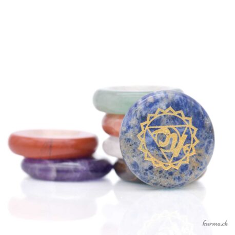 Steinscheibe Sortiment 7 Chakras