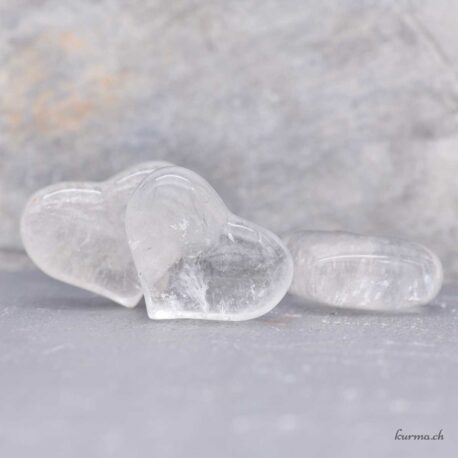 Coeur Cristal de roche 4cm