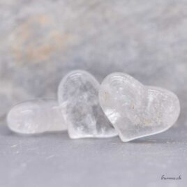 Coeur Cristal de roche 4cm