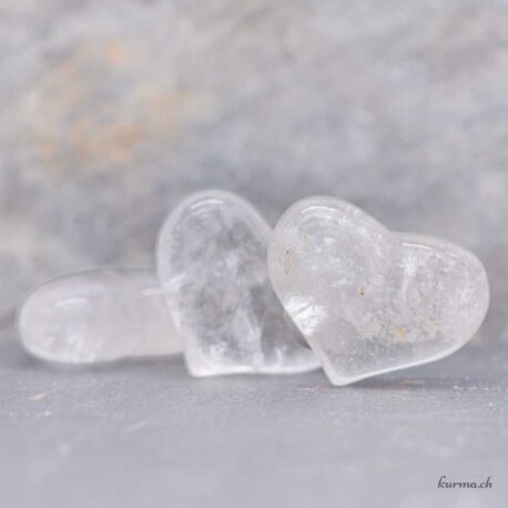 Coeur Cristal de roche 4cm