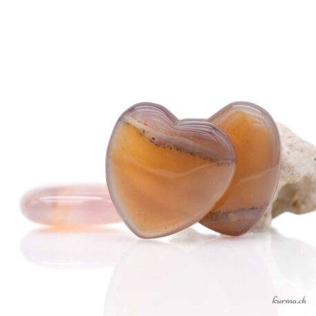 Coeur Cornaline 4cm