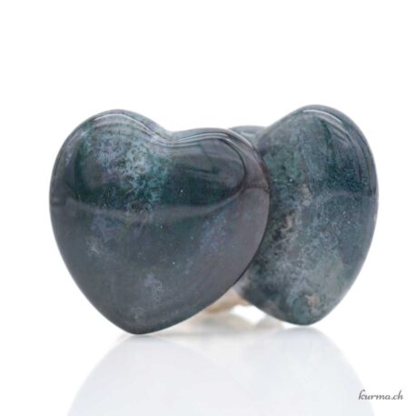 Coeur Agate mousse 4cm