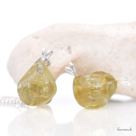 Yellow Apatite - 925 Silver Pendant