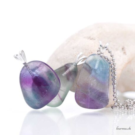 Fluorite pendentif en argent 925