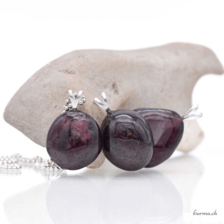 Grenat pyrope collier en argent 925