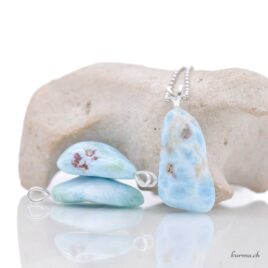 Larimar pendentif en argent 925