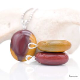 Mookaïte pendentif en argent 925