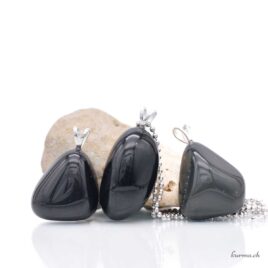 Obsidienne Arc-en-ciel pendentif en argent 925