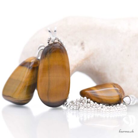 Tiger's eye pendant in silver 925