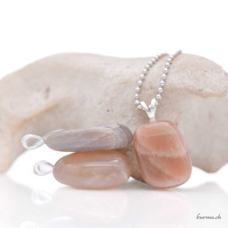 Orecchino con ciondolo in pietra di luna in argento sterling 925