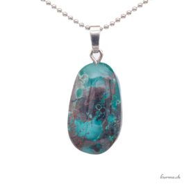 Chrysocolle et Cuprite bijou en argent 925
