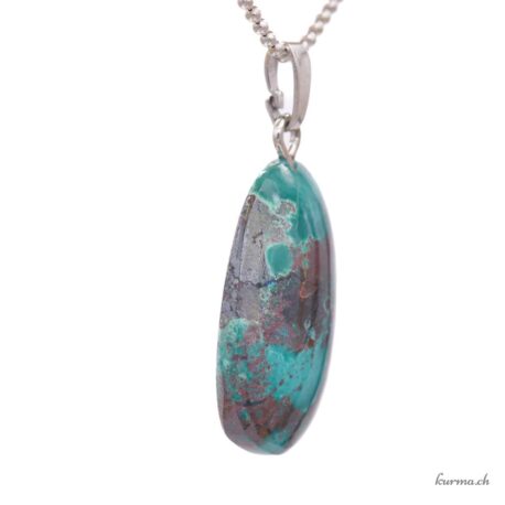 Chrysocolle et Cuprite bijou en argent 925
