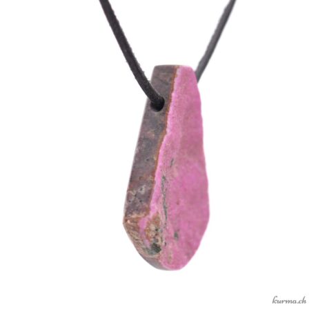Calcite cobalt - Pendentif pierre percée