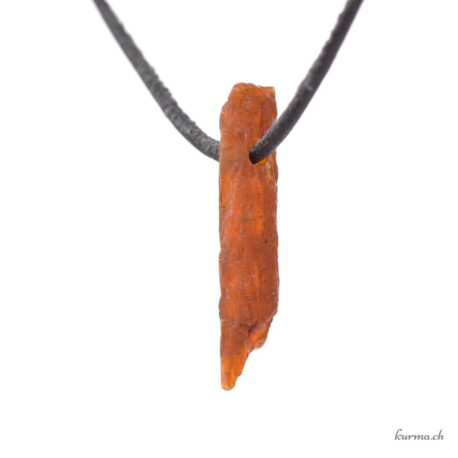 Cyanite - Disthène orange - Pendentif pierre percée