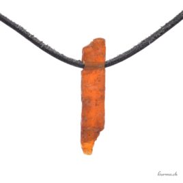 Cyanite - Disthène orange - Pendentif pierre percée