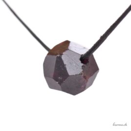 Grenat facettes - Pendentif pierre percée