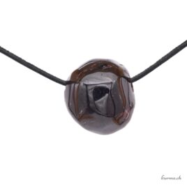 Grenat - Pendentif en pierre percée