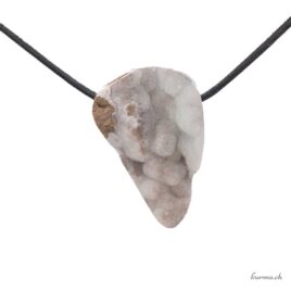 Hémimorphite - Pendentif en pierre percée