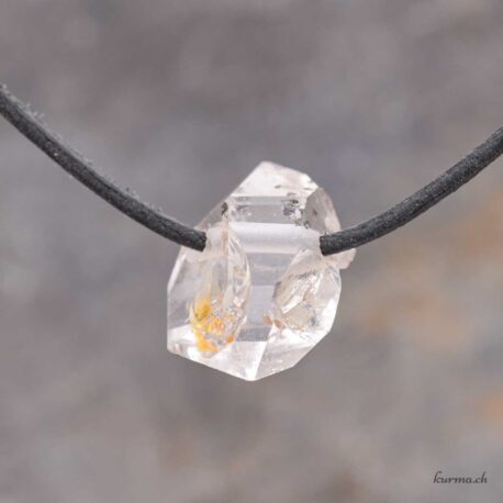 Herkimer - Pendentif pierre percée