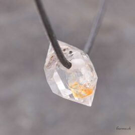 Herkimer - Pendentif pierre percée