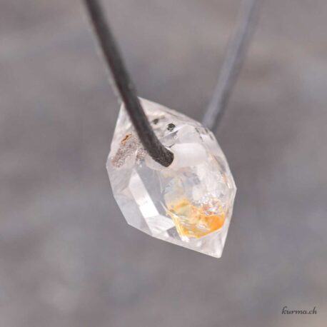 Herkimer - Pendentif pierre percée