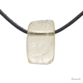 Hiddenite - Pendentif en pierre percée