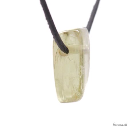 Hiddenite - Ciondolo in pietra forata