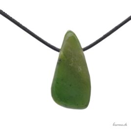 Jade néphrite - Pendentif pierre percée