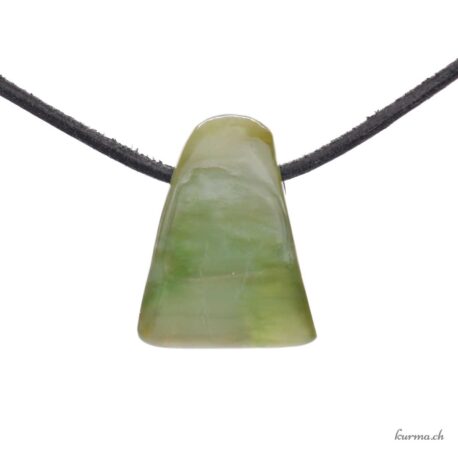 Jade néphrite - Pendentif pierre percée