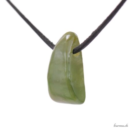 Jade néphrite - Pendentif pierre percée