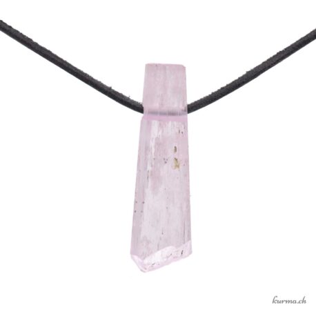 Kunzite - Pendentif pierre percée