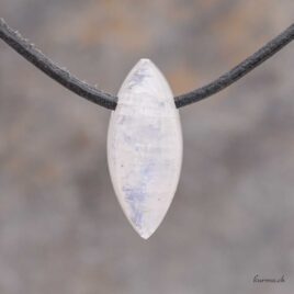 Labradorite blanche - Pendentif pierre percée
