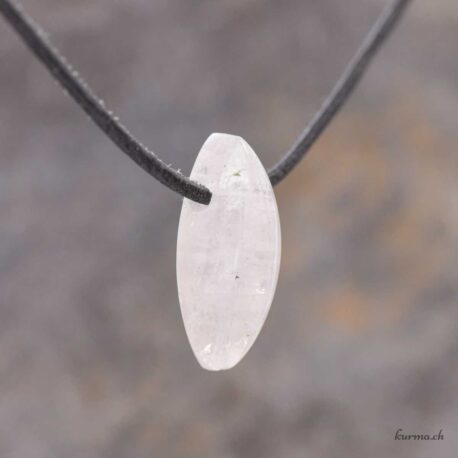 Labradorite blanche - Pendentif pierre percée