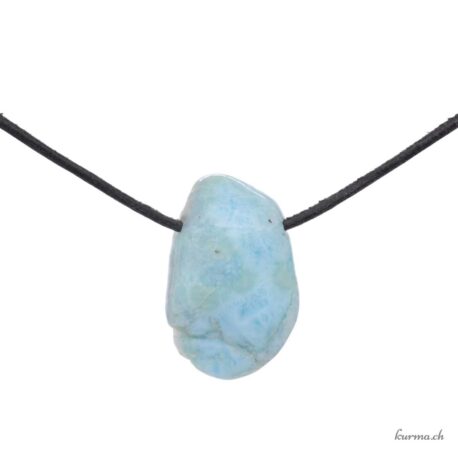 Larimar - Pendentif pierre percée