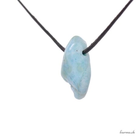 Larimar - Pendentif pierre percée
