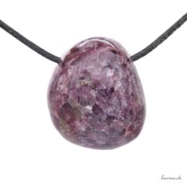 Lépidolite - Pendentif pierre percée