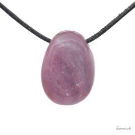 Lépidolite - Pendentif pierre percée