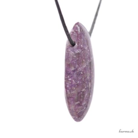 Lépidolite - Pendentif pierre percée