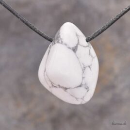 Magnésite - Pendentif pierre percée