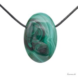Malachite - Pendentif pierre percée