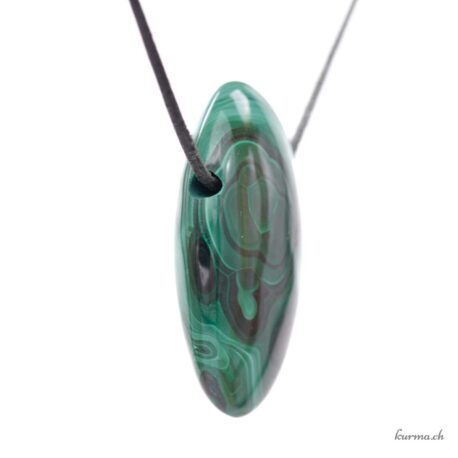 Malachite - Pierced stone pendant - N°5913.1