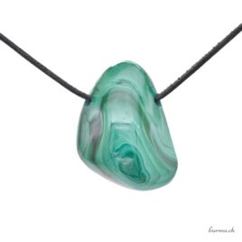 Malachite - Pendentif pierre percée