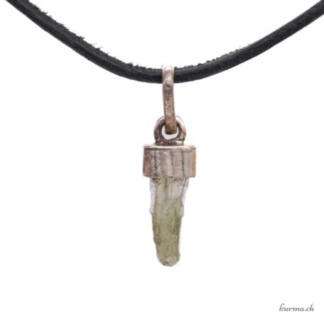 Moldavite pendentif en argent 925
