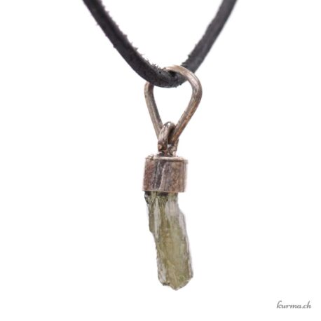 Moldavite pendentif en argent 925