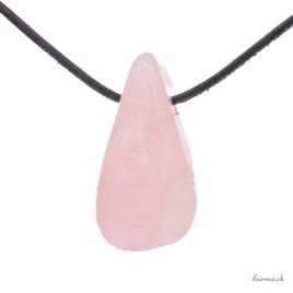 Morganite - Pendentif pierre percée
