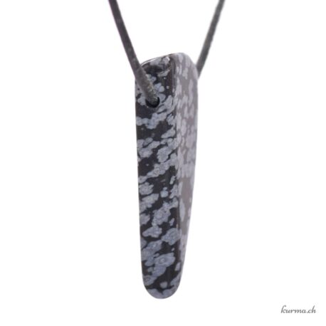 Obsidienne flocon de neige - Pendentif